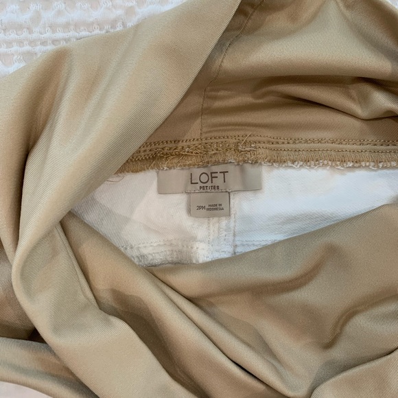 Petite Loft White Maternity Jeans - Picture 2 of 4